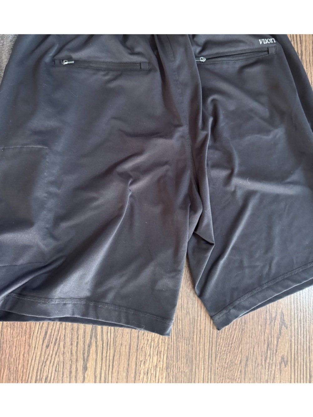 Vuori Men's Athletic Shorts 4 Pack - Black, Navy, Gray, Light Gray - Picture 8 of 13